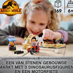 LEGO Jurassic World Atrociraptor Dinosaurus Motorachtervolging 76945