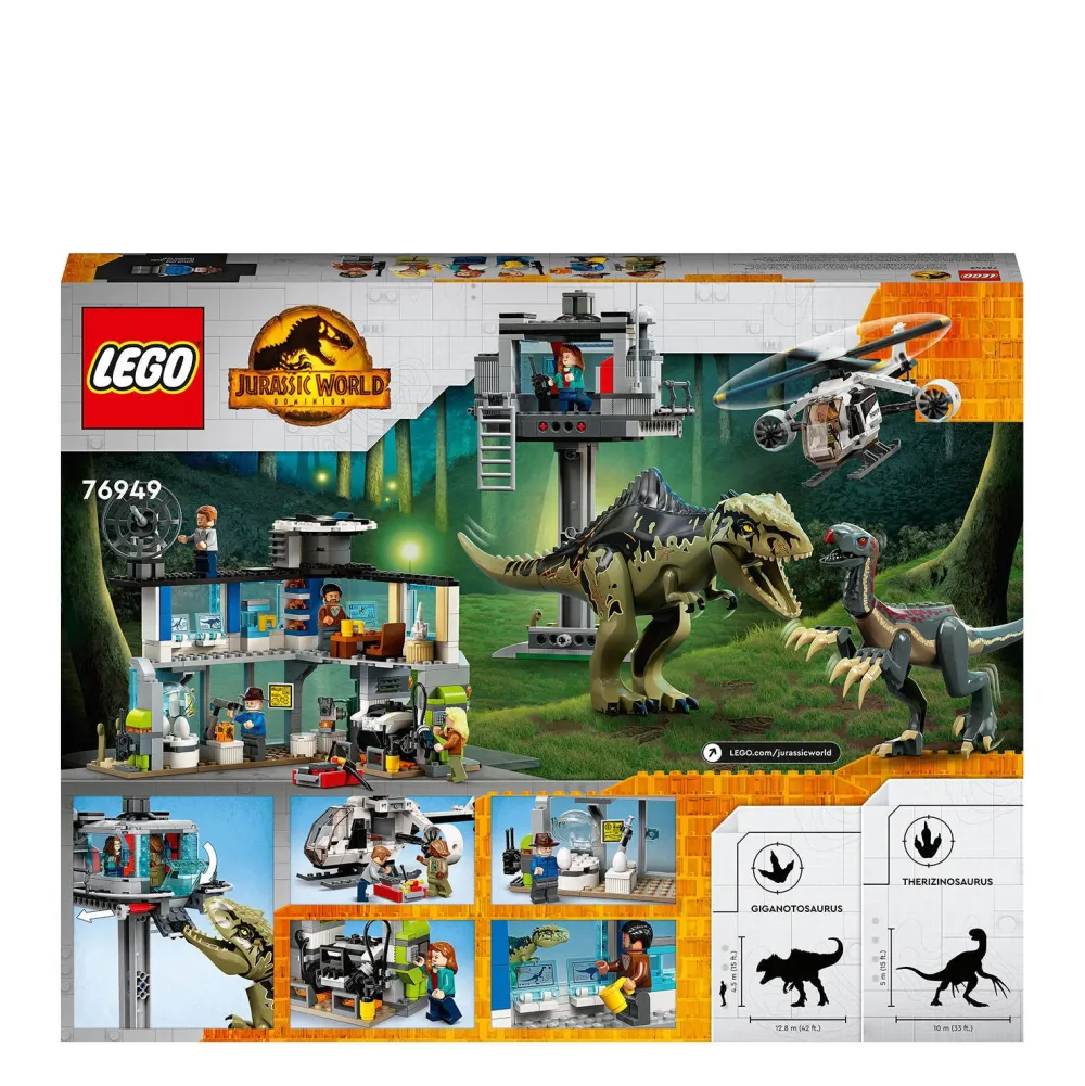 LEGO Jurassic World Giganotosaurus & Therizinosaurus Aanval 76949