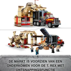 LEGO Jurassic World T. Rex & Atrociraptor Dinosaurus Ontsnapping 76948