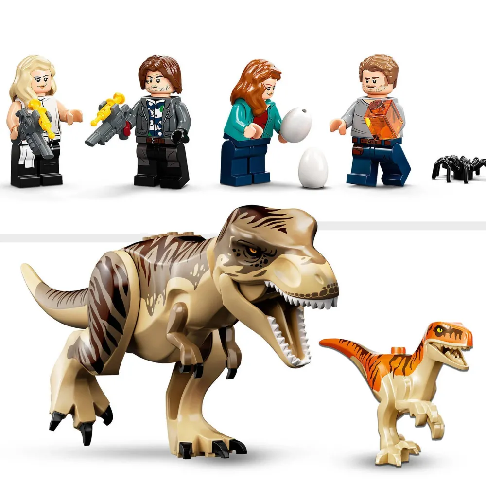 LEGO Jurassic World T. Rex & Atrociraptor Dinosaurus Ontsnapping 76948