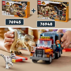 LEGO Jurassic World T. Rex & Atrociraptor Dinosaurus Ontsnapping 76948