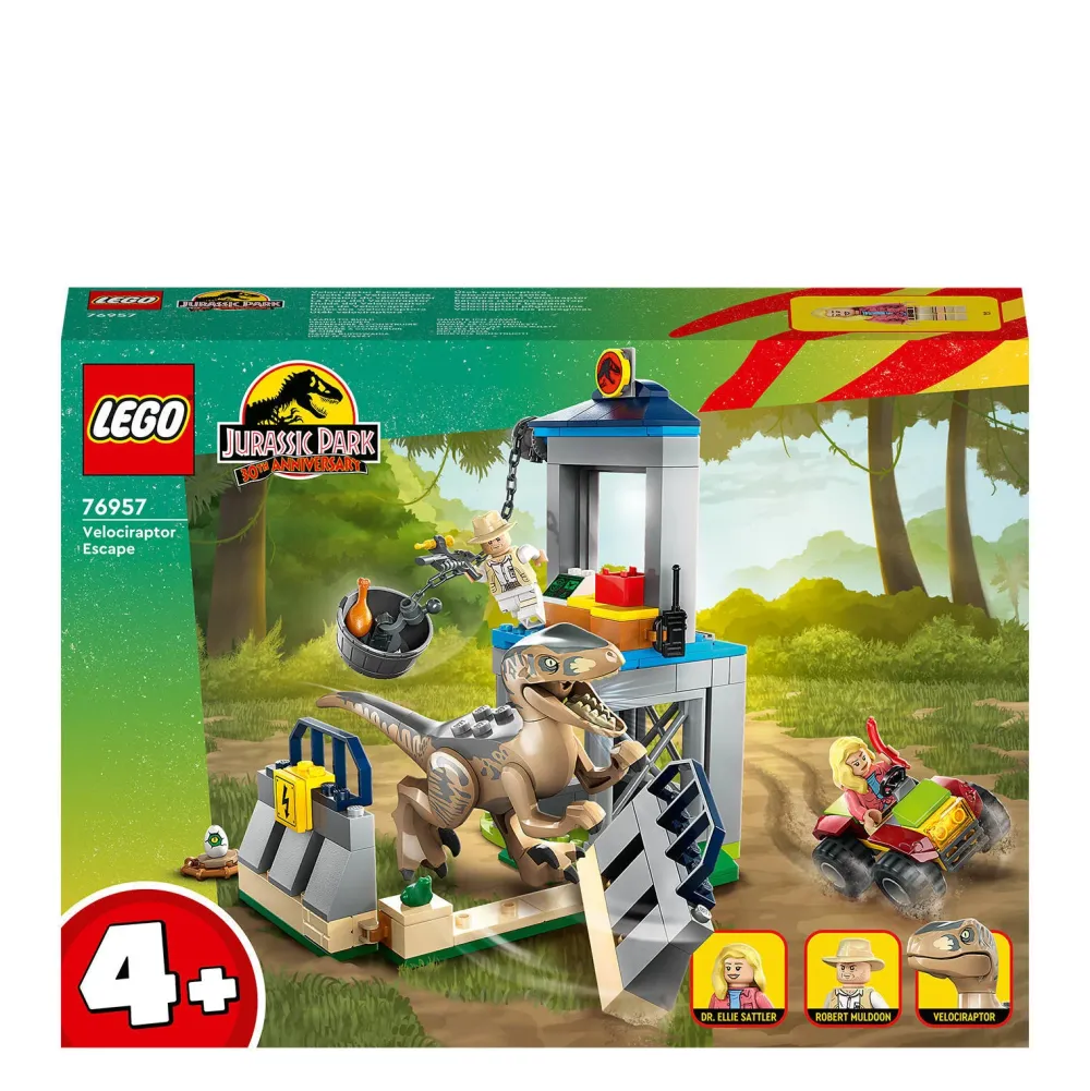 LEGO Jurassic World Velociraptor Ontsnapping 76957