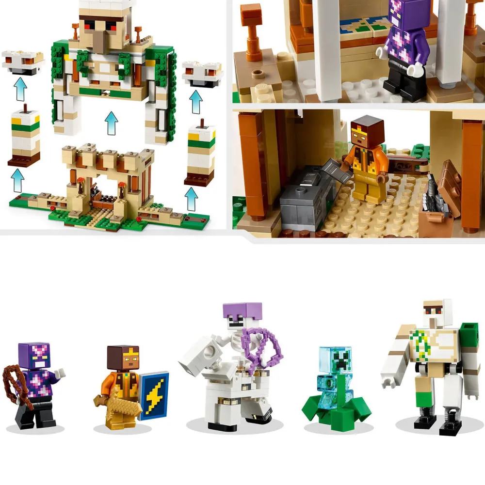 LEGO Minecraft Het Ijzergolemfort 21250