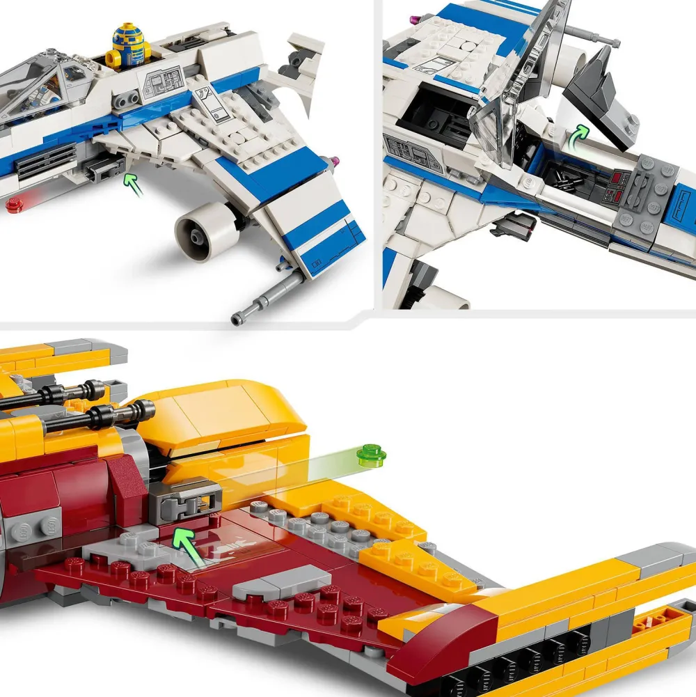 LEGO Star Wars New Republic E-Wing Vs. Shin Hati'S Starfighter 75364