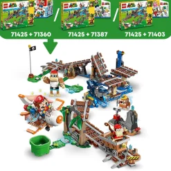 LEGO Super Mario Uitbreidingsset: Diddy Kongs Mijnwagenrit 71425