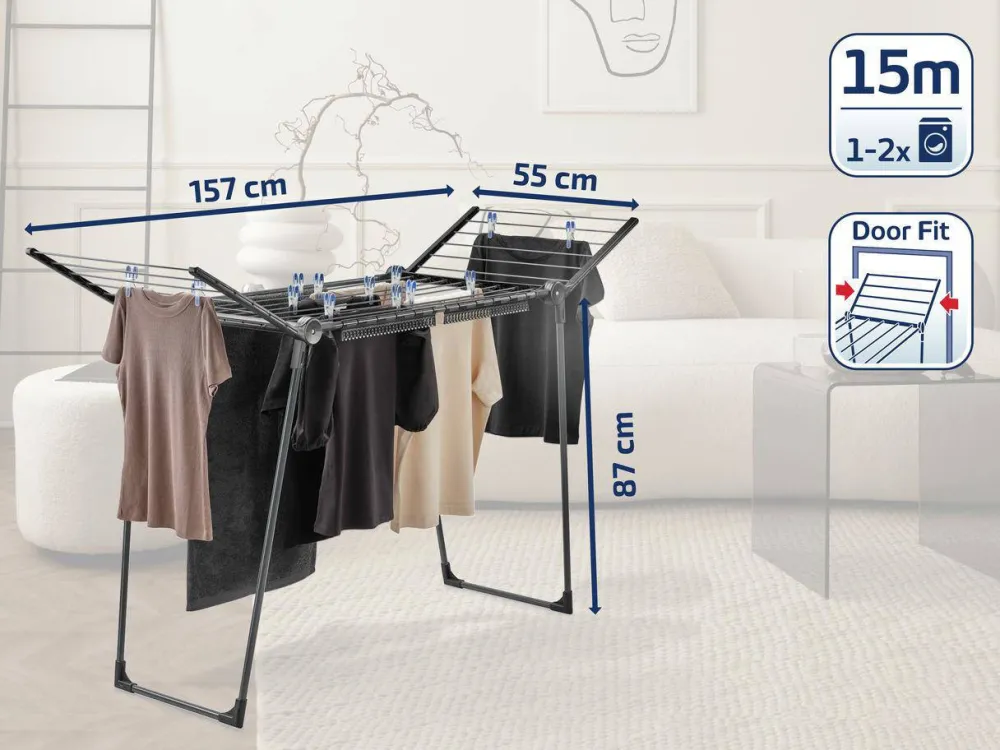 Hot Leifheit Droogrek Pegasus 150 Solid Slim