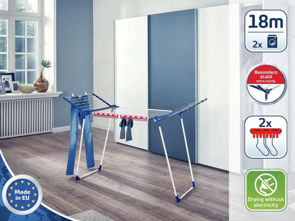 Outlet Leifheit Droogrek Pegasus 180 Solid - 18 M Drooglengte