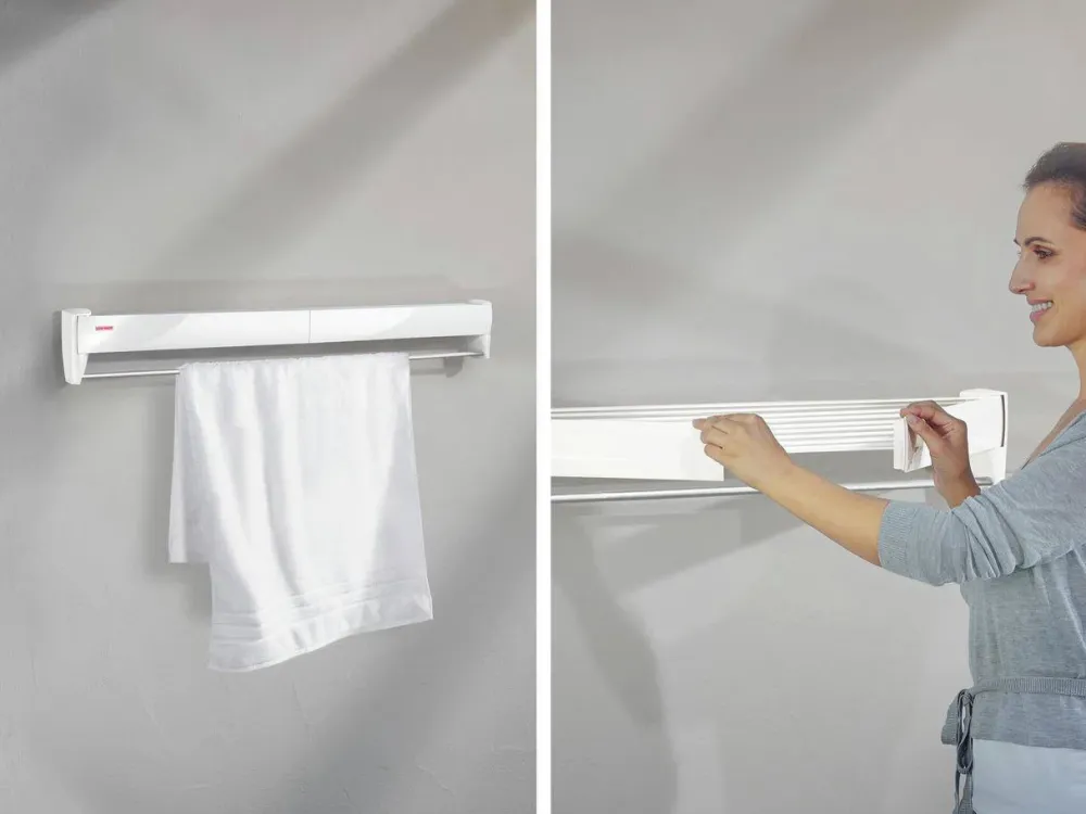 Best Leifheit Wanddroogrek Telegant 81 Protect Plus - 8,1 M Drooglengte