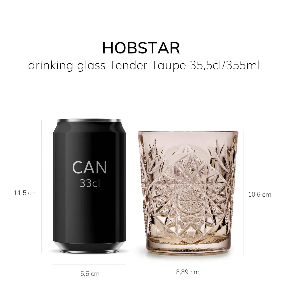 Libbey Waterglas Hobstar (355 Ml) (O8,7 Cm) (Set Van 6)