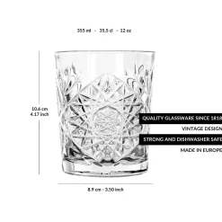Clearance Libbey Waterglas Hobstar (355 Ml) (O8,7 Cm) (Set Van 6)