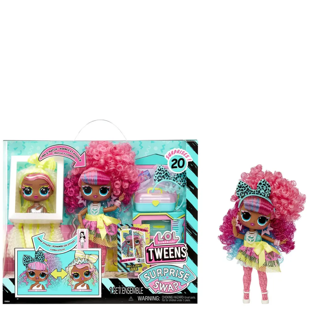L.O.L. Surprise! Tweens Surprise Swap Modepop Curls-2-Crimps Cora