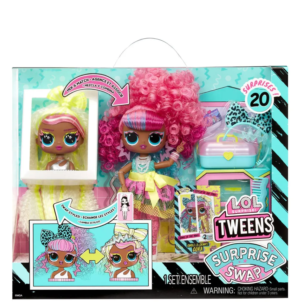 L.O.L. Surprise! Tweens Surprise Swap Modepop Curls-2-Crimps Cora