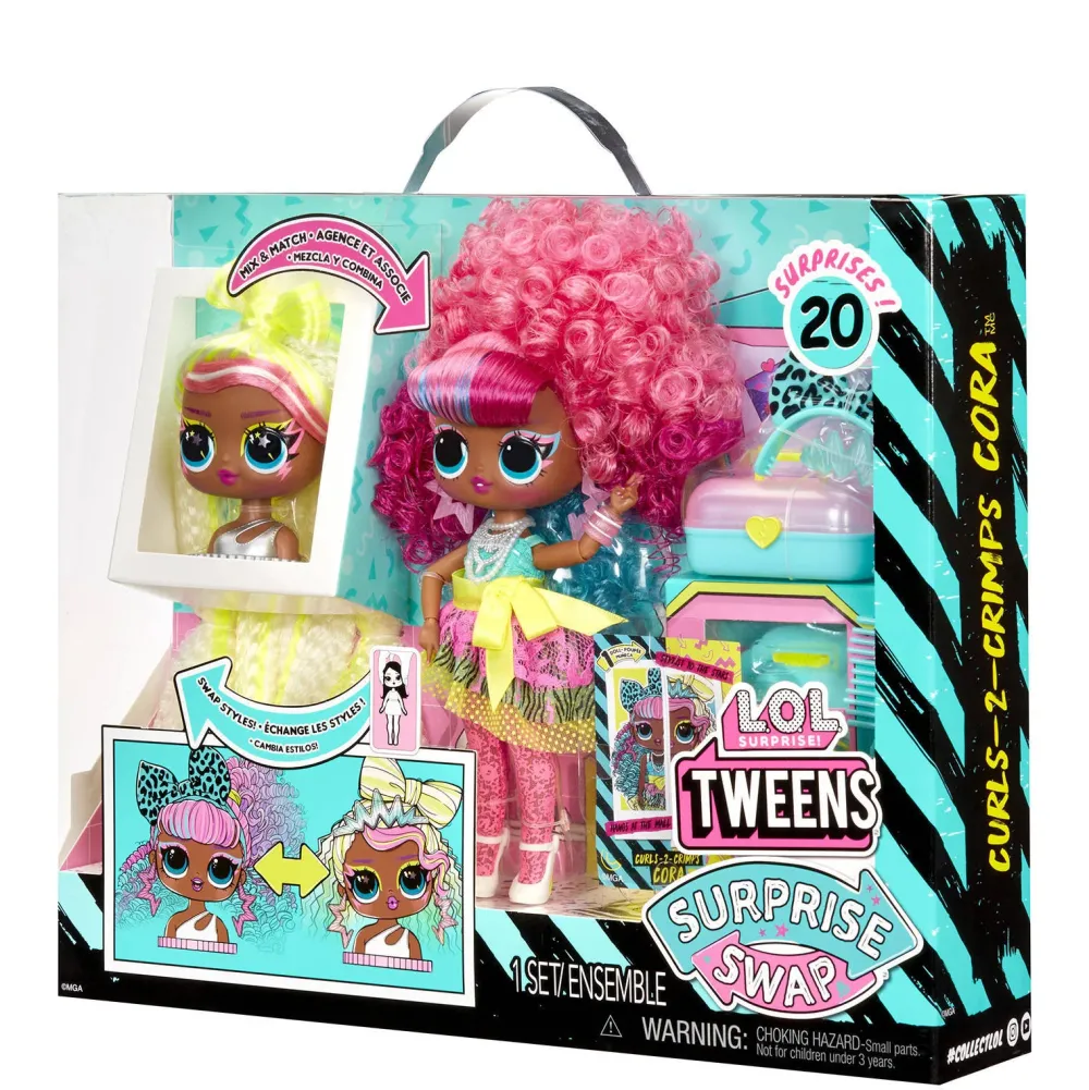 L.O.L. Surprise! Tweens Surprise Swap Modepop Curls-2-Crimps Cora