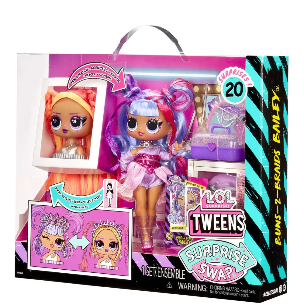 L.O.L. Surprise! Tweens Surprise Swap Modepop Buns-2-Braids Bailey