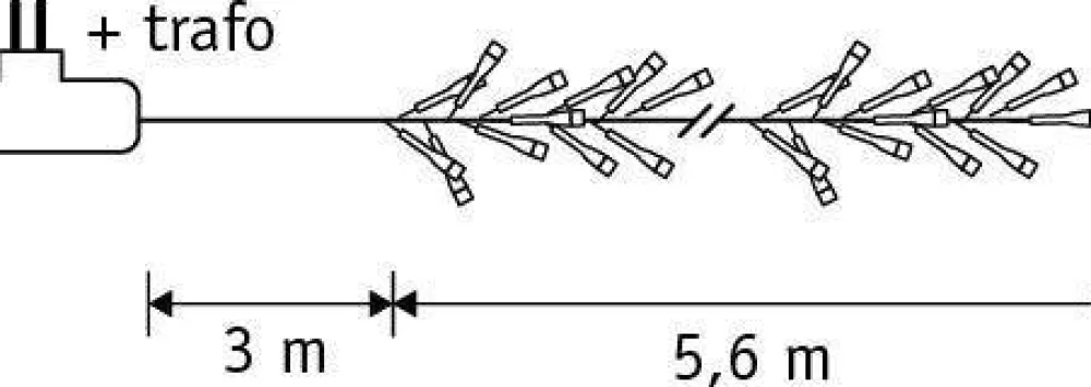 Hot Luca Lighting Verlichtingssnoer Kerst Cluster (L560 Cm, 768 Led)