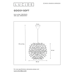 Hot Lucide Hanglamp Goosy Soft