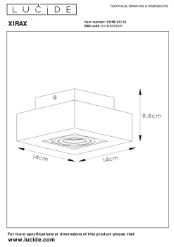 Sale Lucide Plafondlamp Xirax