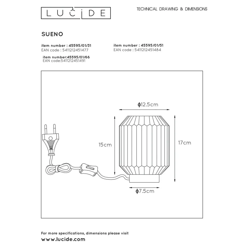 Sale Lucide Tafellamp Sueno