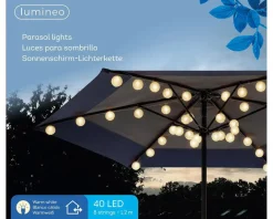 Lumineo Led Parasol Partylight Buiten Met Stekker