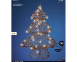 Lumineo Wicker Kerstboom (32 Led)