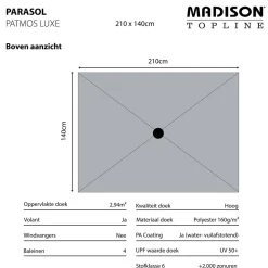 Madison Parasol Patmos (210X140 Cm)