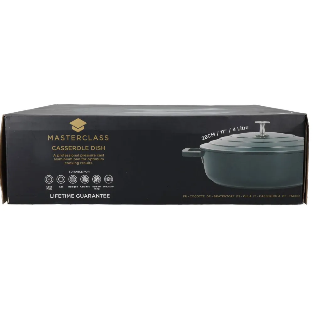 Hot MasterClass Gietaluminium Braadpan (O28 Cm) (4L) (Lichtgewicht)