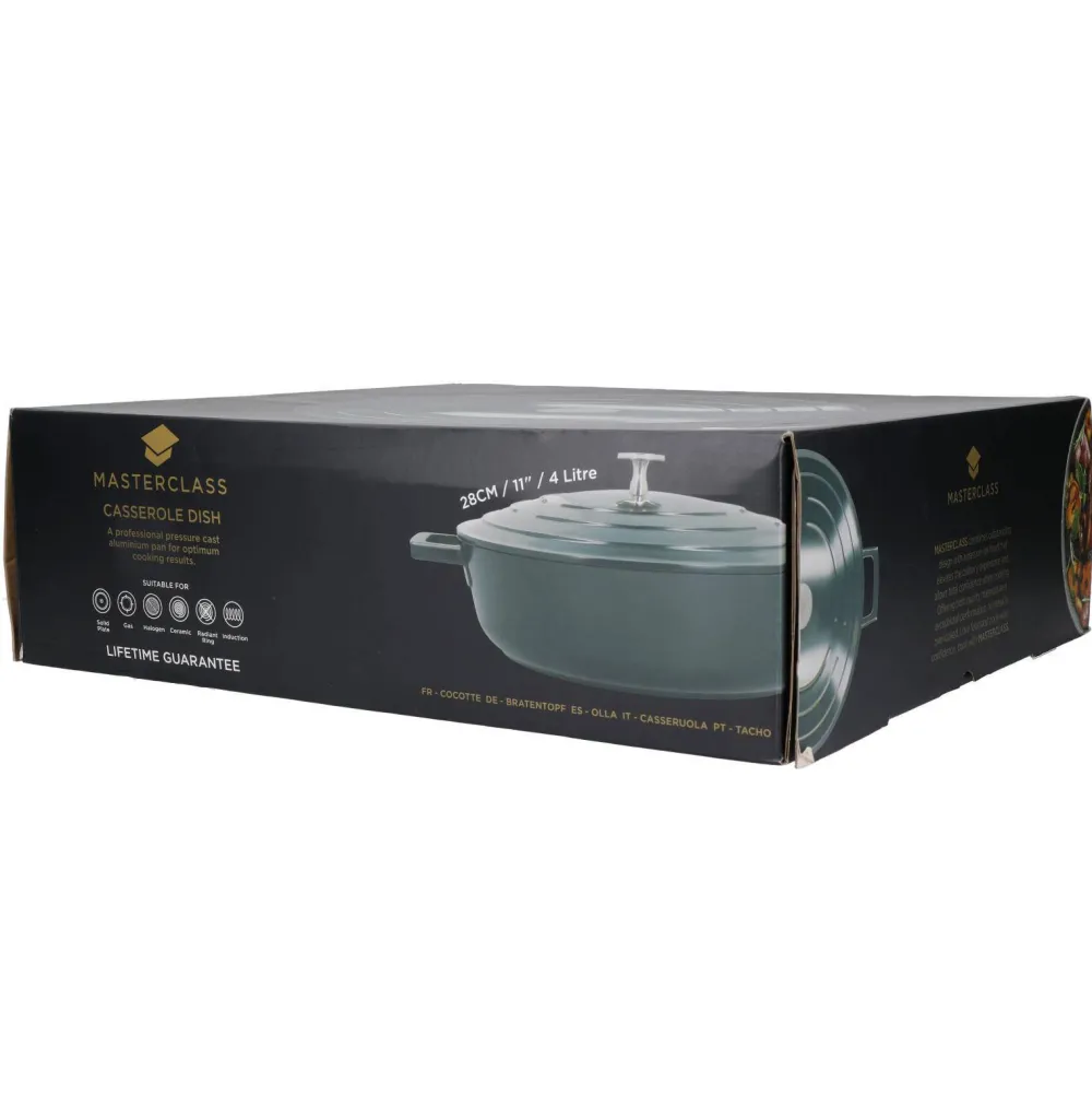 Hot MasterClass Gietaluminium Braadpan (O28 Cm) (4L) (Lichtgewicht)