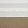 New Meyco Baby Ledikantlaken Ruffle 100X150 Offwhite