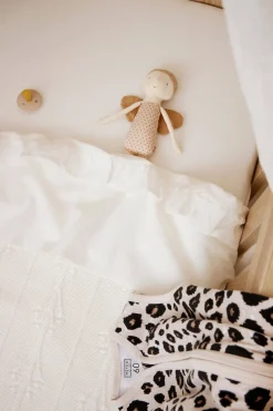 New Meyco Baby Ledikantlaken Ruffle 100X150 Offwhite