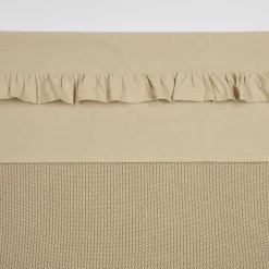 Best Meyco Baby Ledikantlaken Ruffle 100X150 Sand