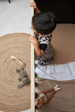 Meyco Baby Ledikantlaken Ssst...Ik Slaap!! 100X150 Sand