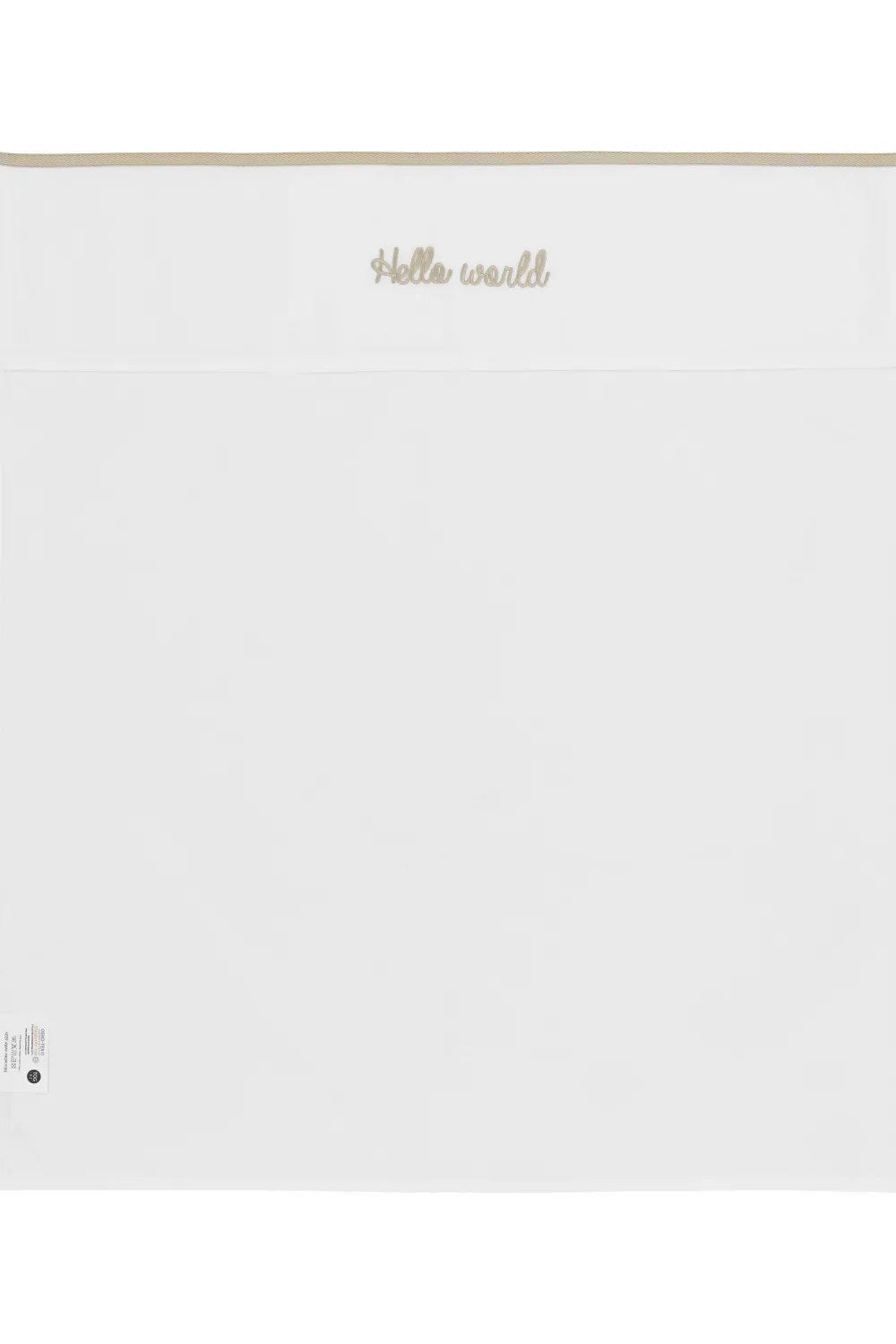 Outlet Meyco Baby Wieglaken Hello World 75X100 Cm Sand