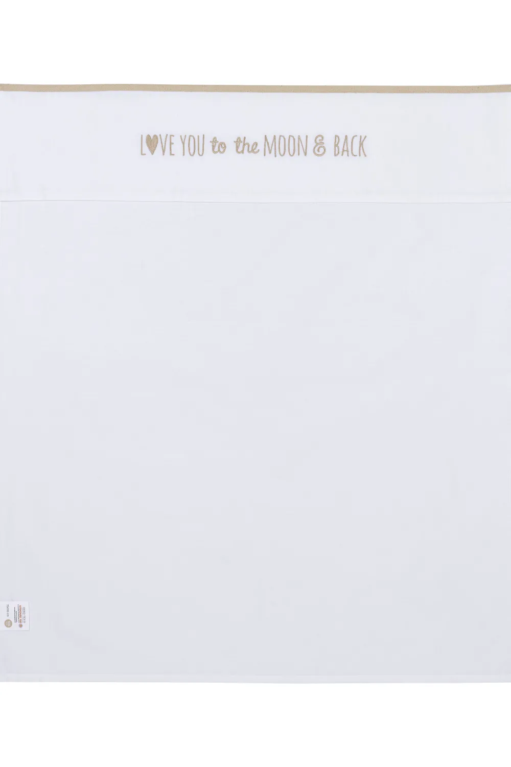 Sale Meyco Baby Wieglaken 'Love You To The Moon & Back' Sand