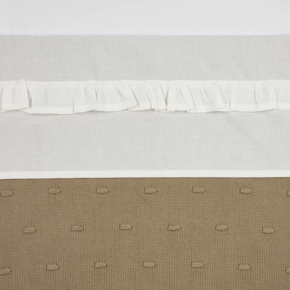 Hot Meyco Baby Wieglaken Ruffle 75X100 Offwhite