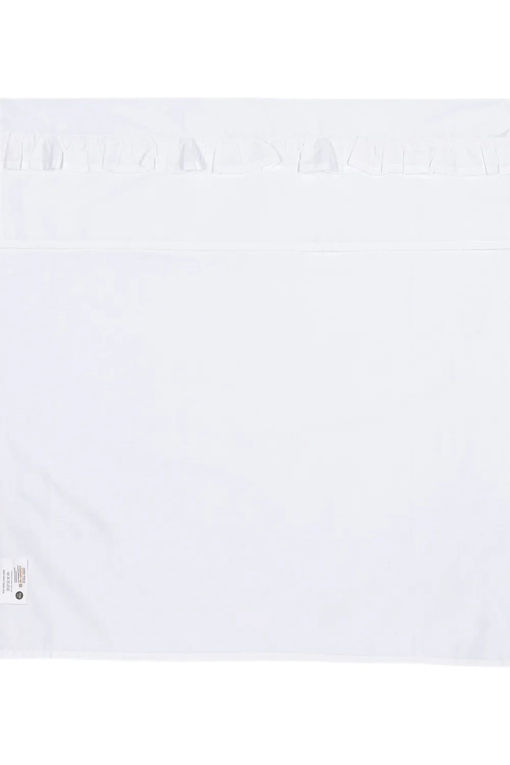 New Meyco Baby Wieglaken Ruffle 75X100 White
