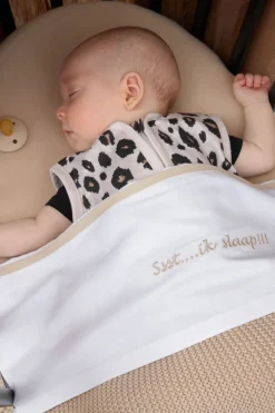 Best Meyco Baby Wieglaken Ssst...Ik Slaap!! 75X100 Sand