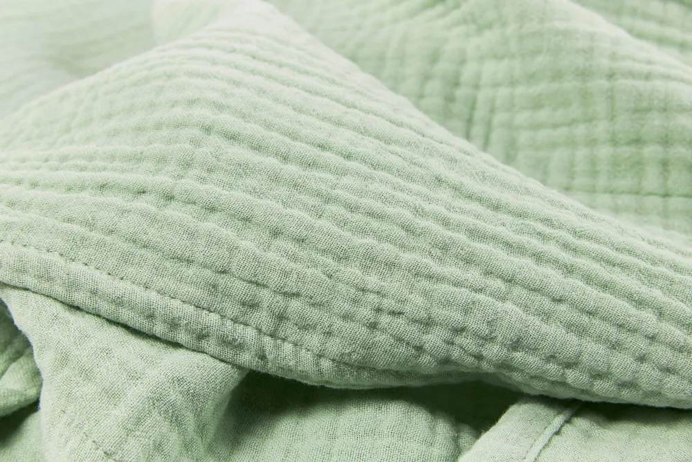 Meyco Hydrofiele Baby Ledikantlaken 100X150Cm Soft Green