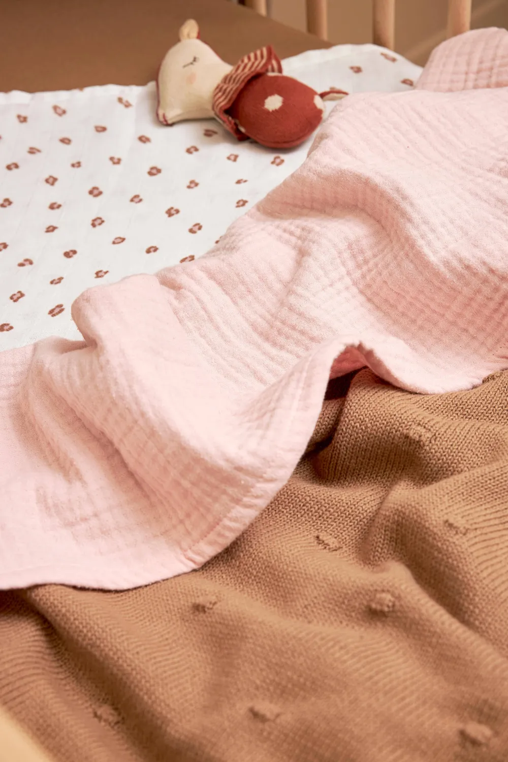 Hot Meyco Hydrofiele Baby Wieglaken 75X100 Cm Soft Pink