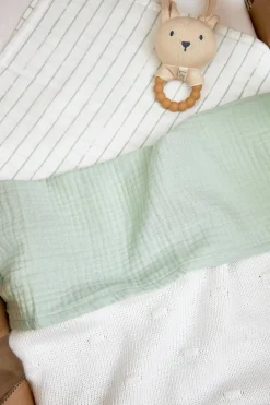 Sale Meyco Hydrofiele Baby Wieglaken 75X100 Cm Soft Green