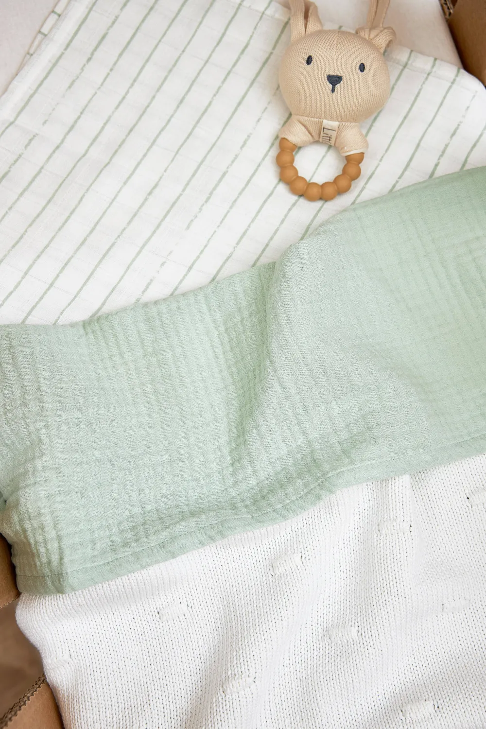 Sale Meyco Hydrofiele Baby Wieglaken 75X100 Cm Soft Green