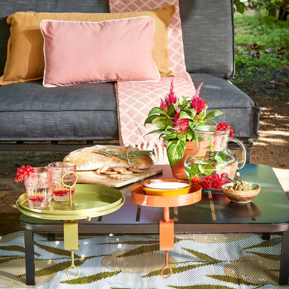 Mica Decorations Bijzettafel Aston Met Klem (O30,5 Cm)