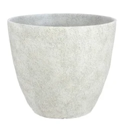 Mica Decorations Bravo Bloempot Rond Lichtgrijs Slate - (H32,5Xo38 Cm)