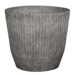 Mica Decorations Rio Bloempot Rond Lichtgrijs - (H28Xo31 Cm)