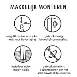 Nesling Coolfit Schaduwdoek Driehoek (570X400X400 Cm)