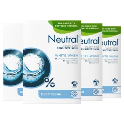 Best Neutral Parfumvrij Wit Waspoeder - 4 X 18 Wasbeurten - Voordeelverpakking - 72 Wasbeurten