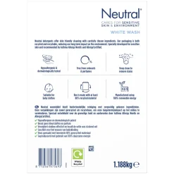 Best Neutral Parfumvrij Wit Waspoeder - 4 X 18 Wasbeurten - Voordeelverpakking - 72 Wasbeurten