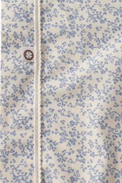 New Noppies Botanical Poplin Ledikantlaken 110X140 Cm Colony Blue