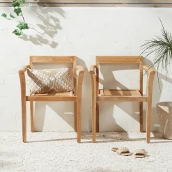 NOUS Garden Teak Tuinstoel Bromo (Set Van 2)