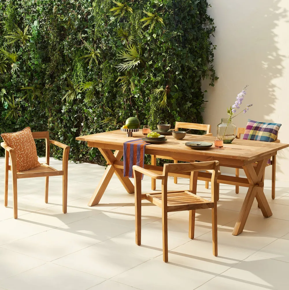 NOUS Garden Teak Tuinstoel Bromo (Set Van 2)