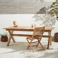 NOUS Garden Teak Tuintafel Tautan (200X100 Cm)
